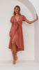 Marina | Sunny Daze Kleid - Gebackene Rose