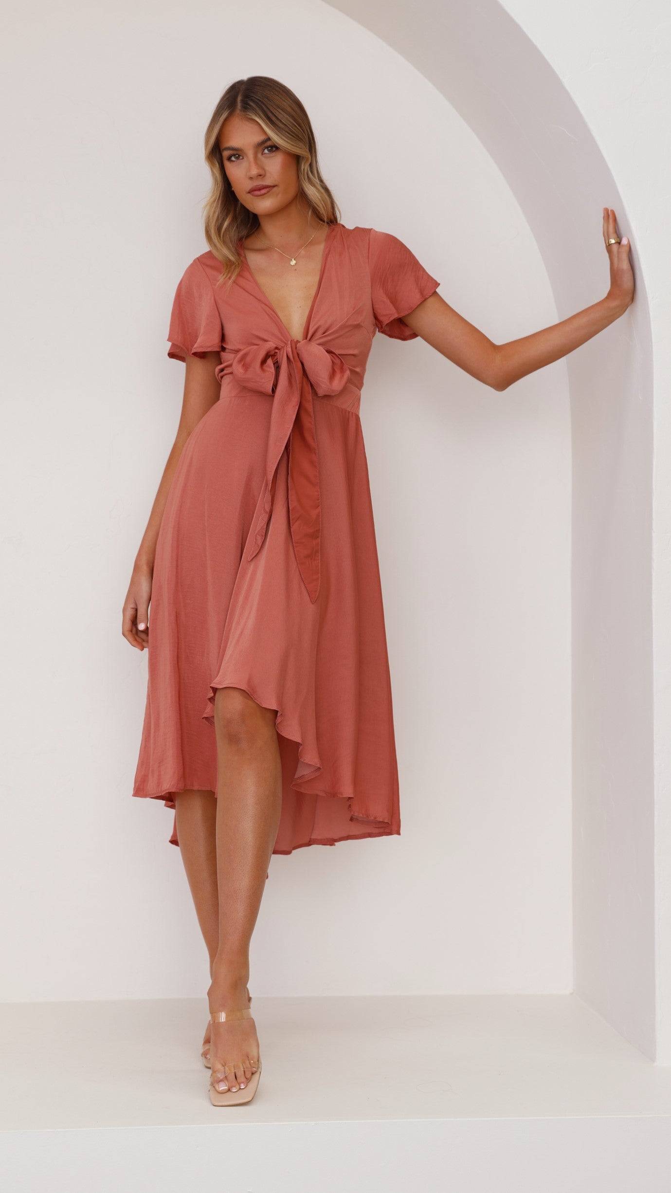 Marina | Sunny Daze Kleid - Gebackene Rose