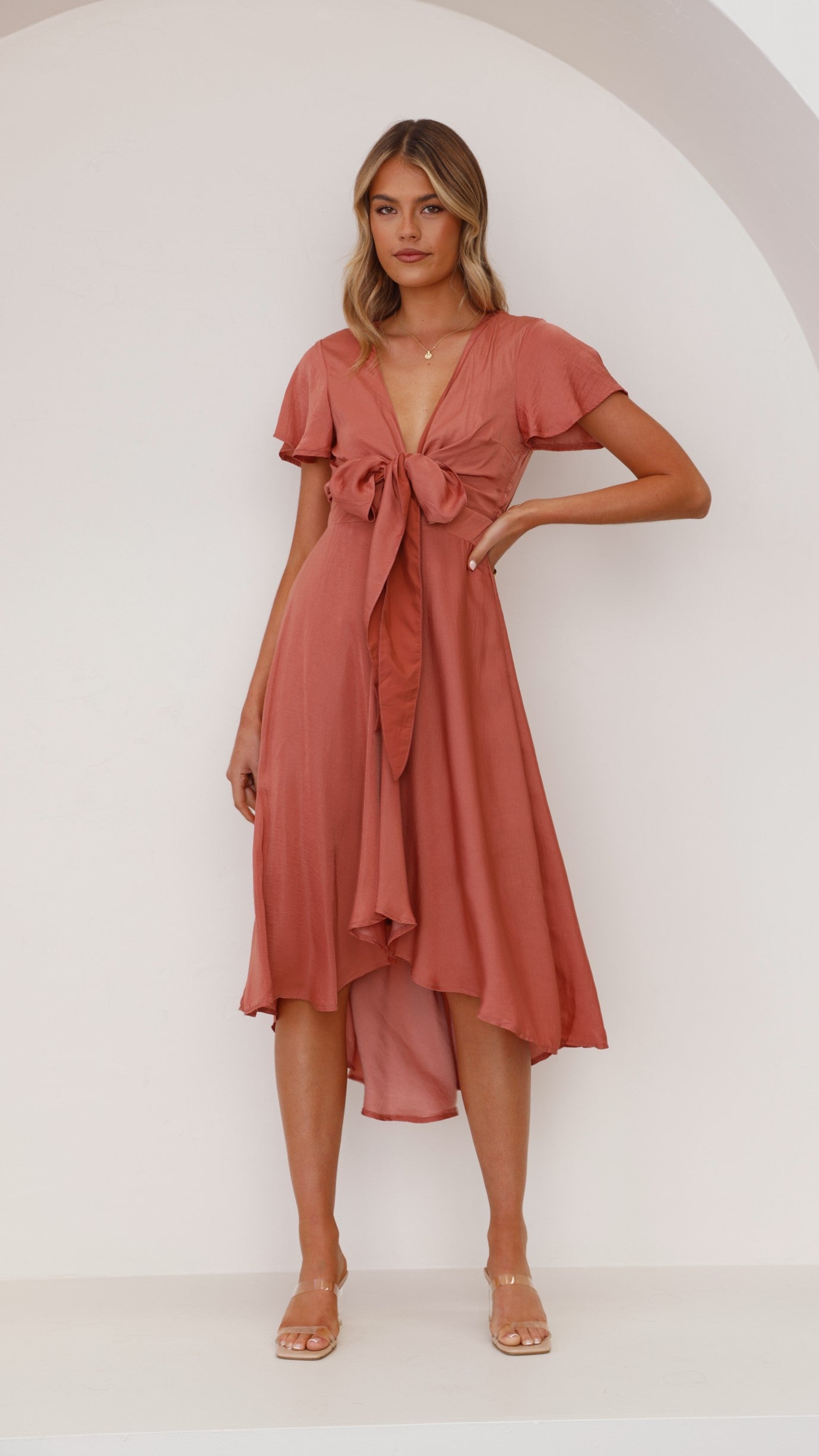 Marina | Sunny Daze Kleid - Gebackene Rose
