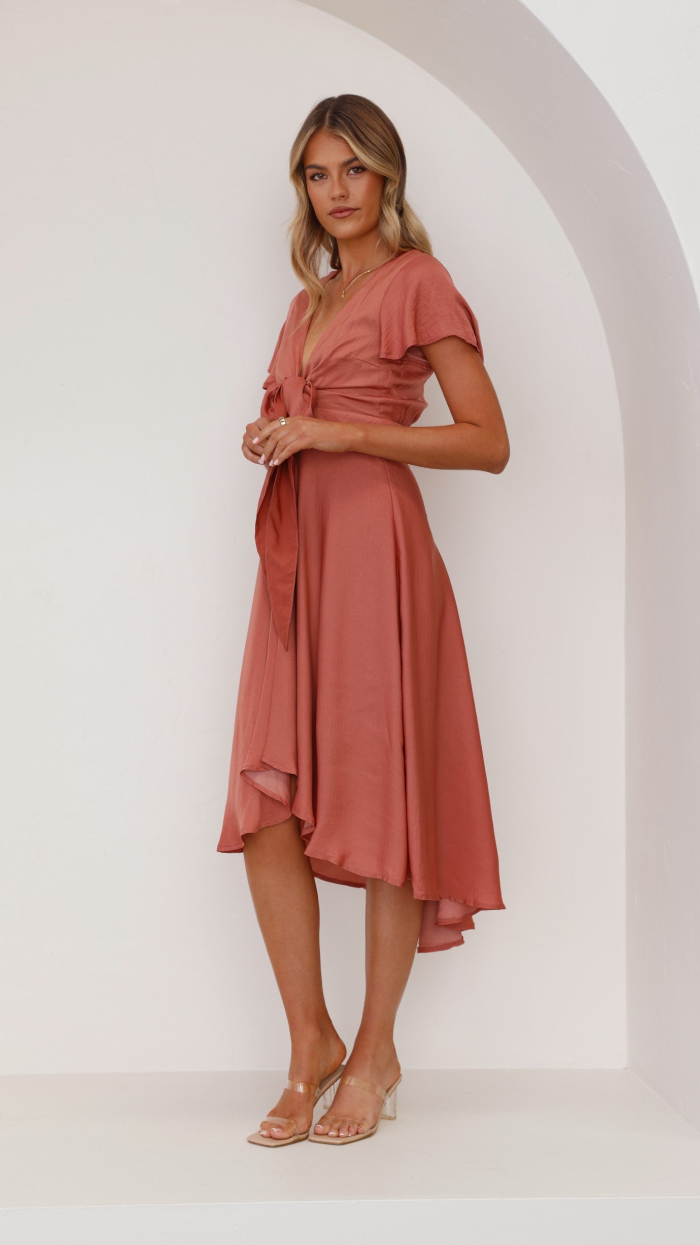 Marina | Sunny Daze Kleid - Gebackene Rose