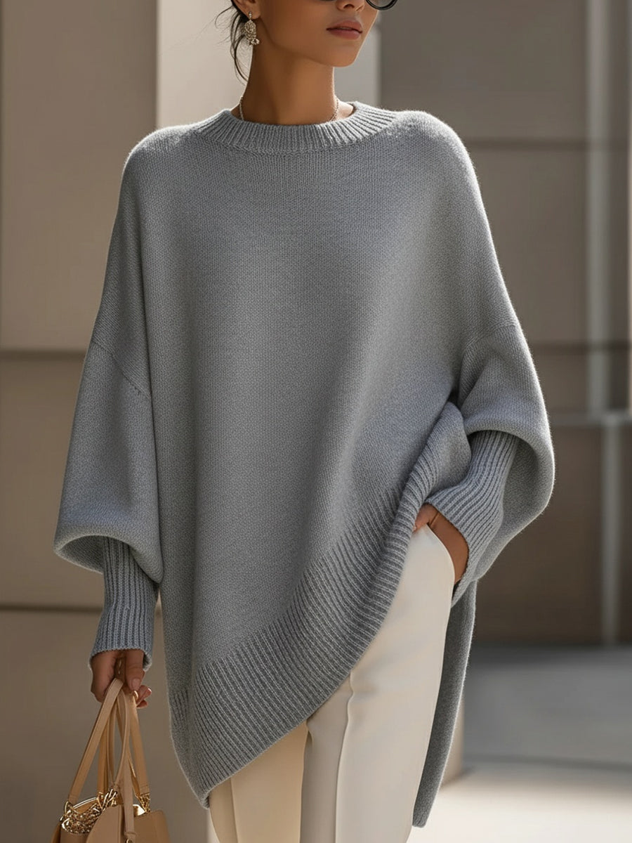 Ashlynn | Übergroßer Poncho-Pullover
