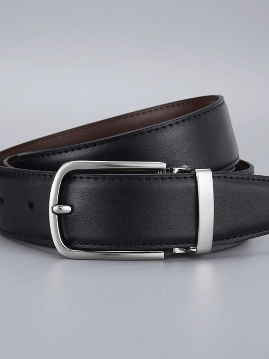 Echtleder-Gürtel mit Dornschließe