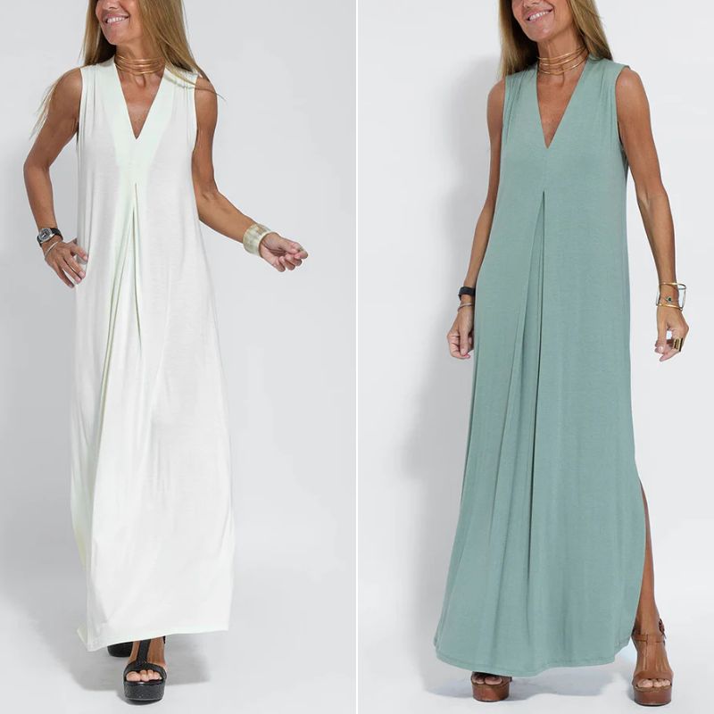 Elise | Luxuriöses Frauenkleid mit Weste