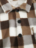 Derek | Flauschige karierte Jacke