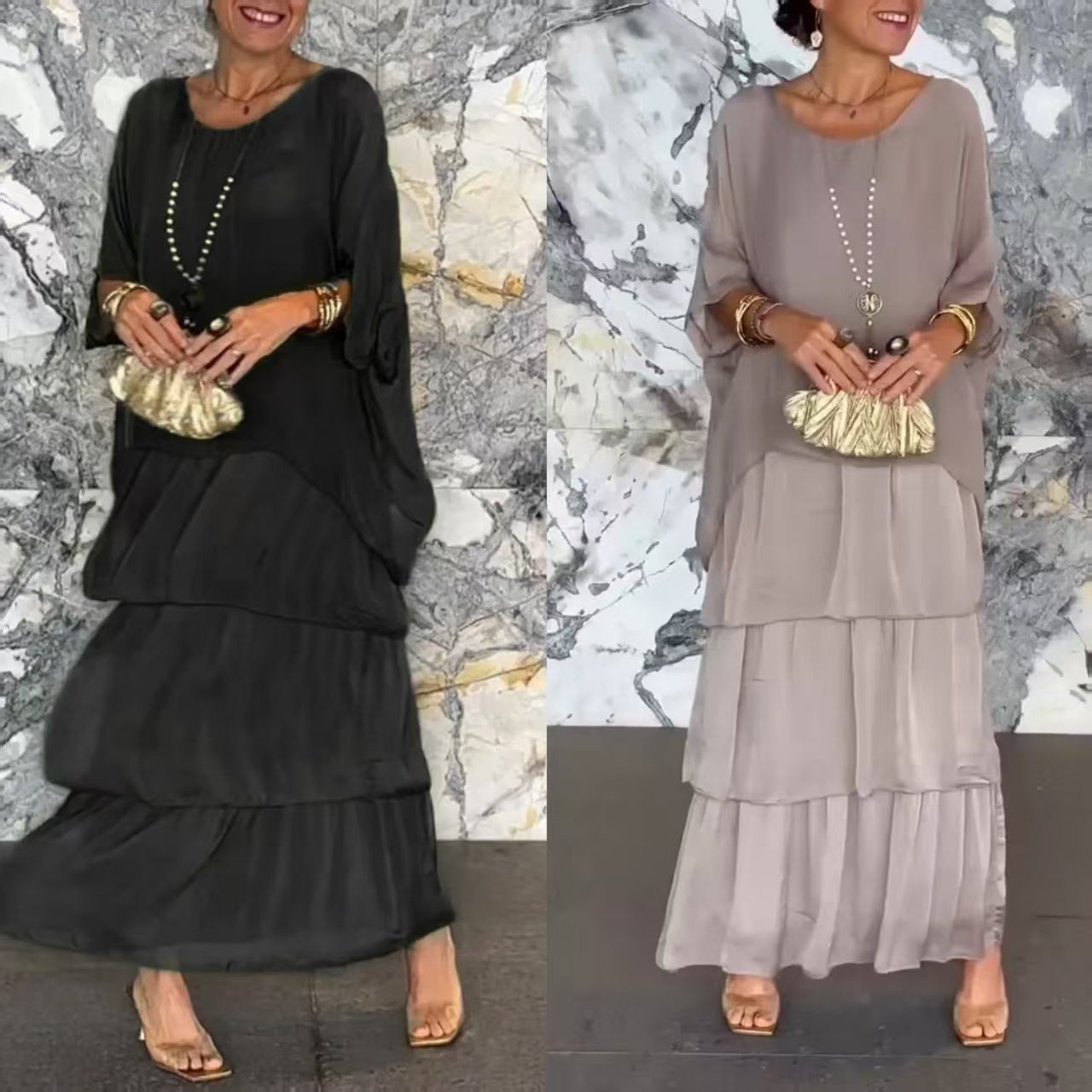 Megumi | Kleid im lockeren Kunststil