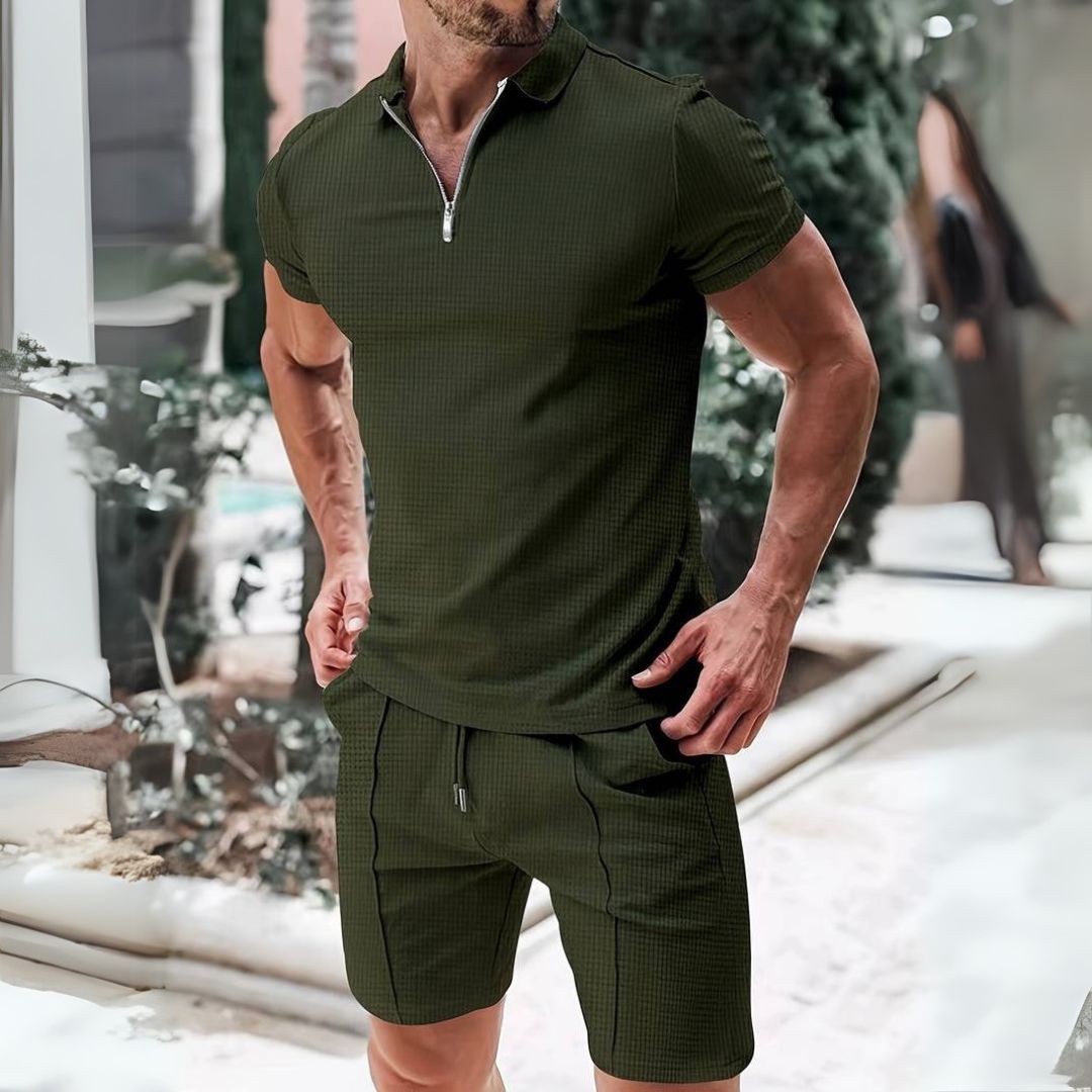 Persephone | Herren Zweiteiler Sommer Set Muskel Shirt mit Shorts