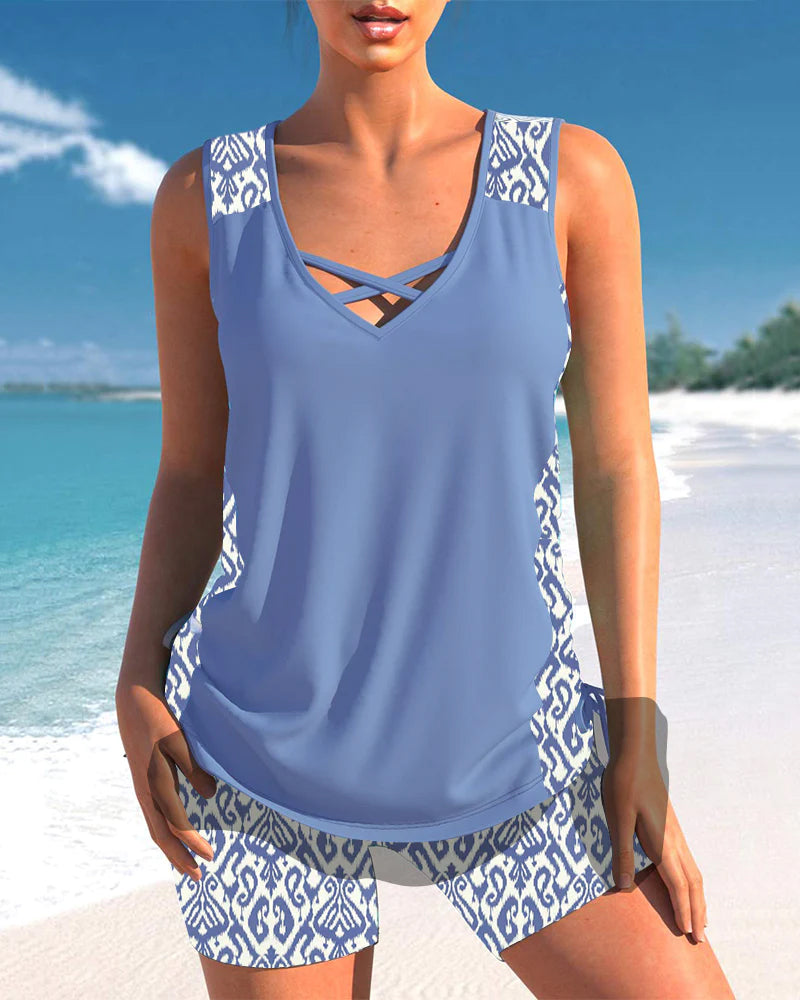 Evelyn | Trendiges Tankini-Badeanzug