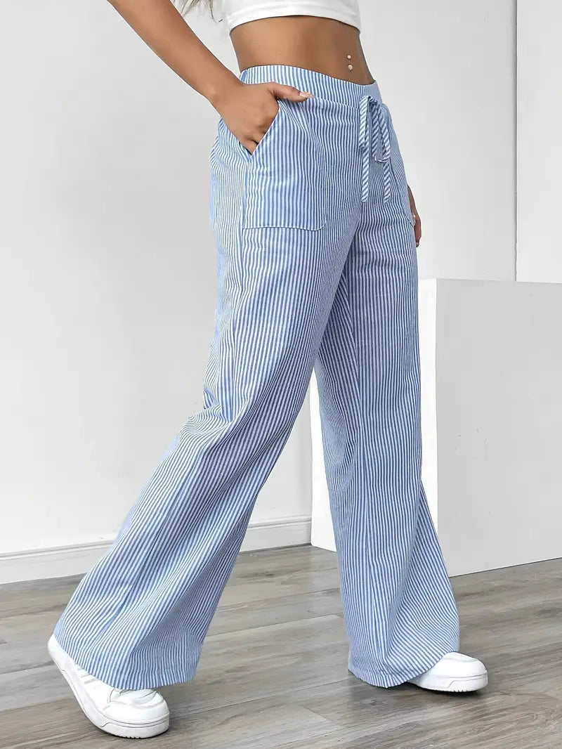 Charry | Elegante gestreifte Hose mit Taschen
