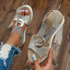 Brooks | Damen Ledersandalen mit Plateauabsatz