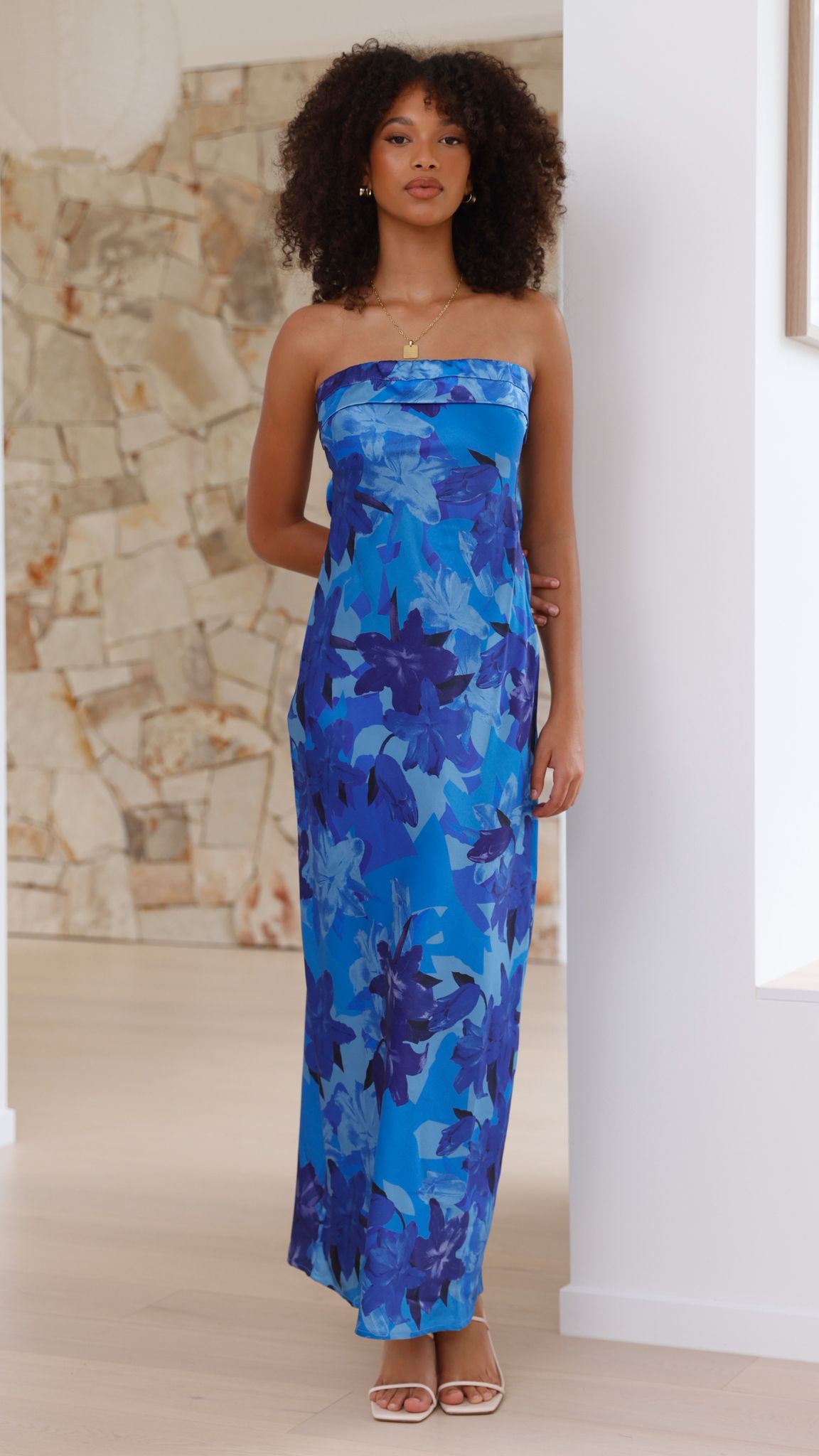 Mauricio | Miya Maxikleid - Blaue Blumen