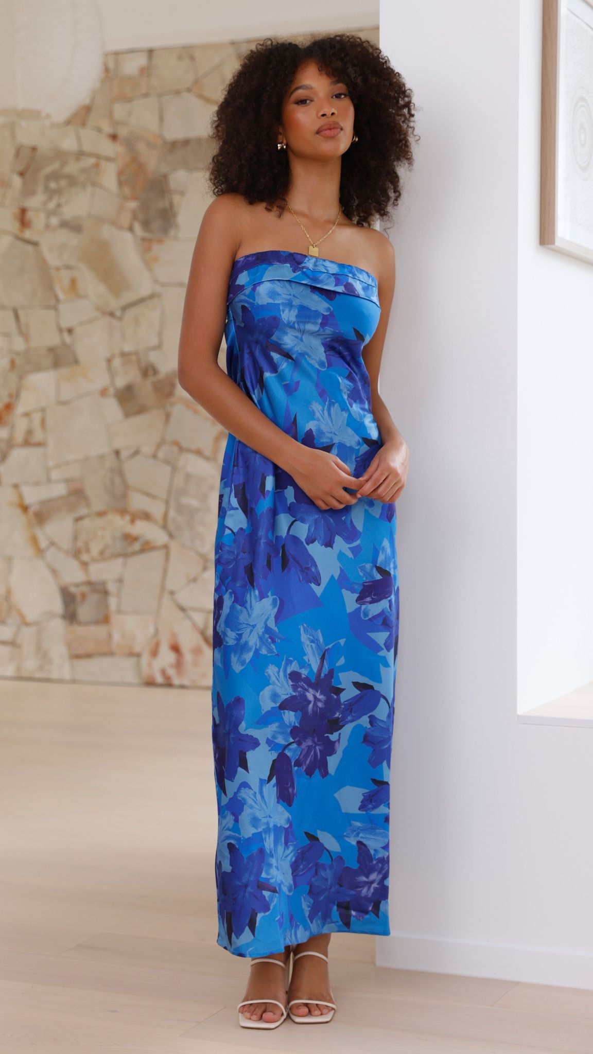 Mauricio | Miya Maxikleid - Blaue Blumen
