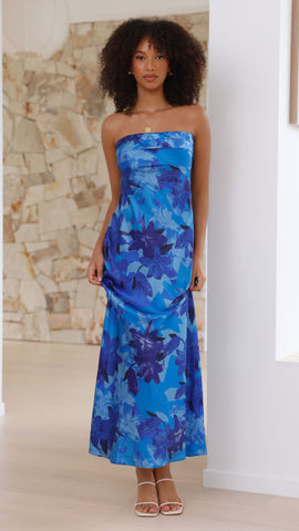 Mauricio | Miya Maxikleid - Blaue Blumen