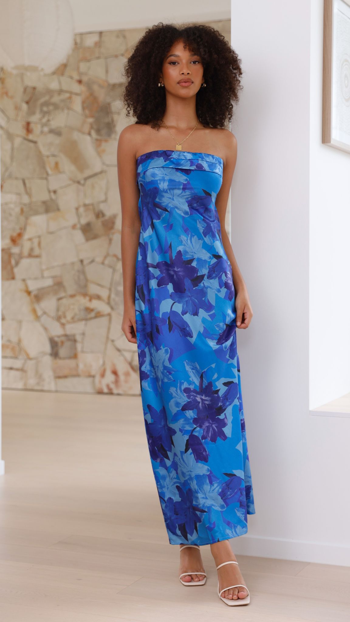 Mauricio | Miya Maxikleid - Blaue Blumen
