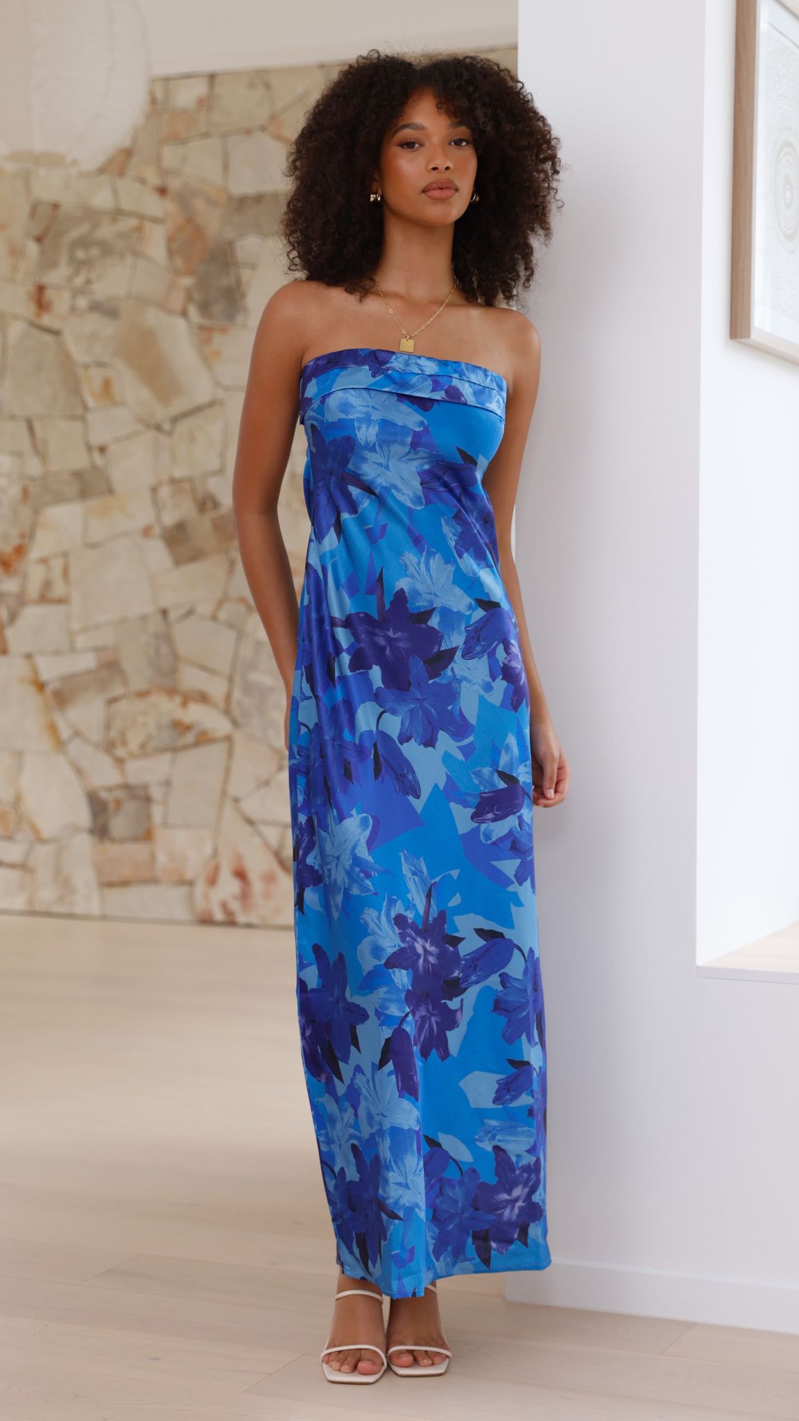 Mauricio | Miya Maxikleid - Blaue Blumen