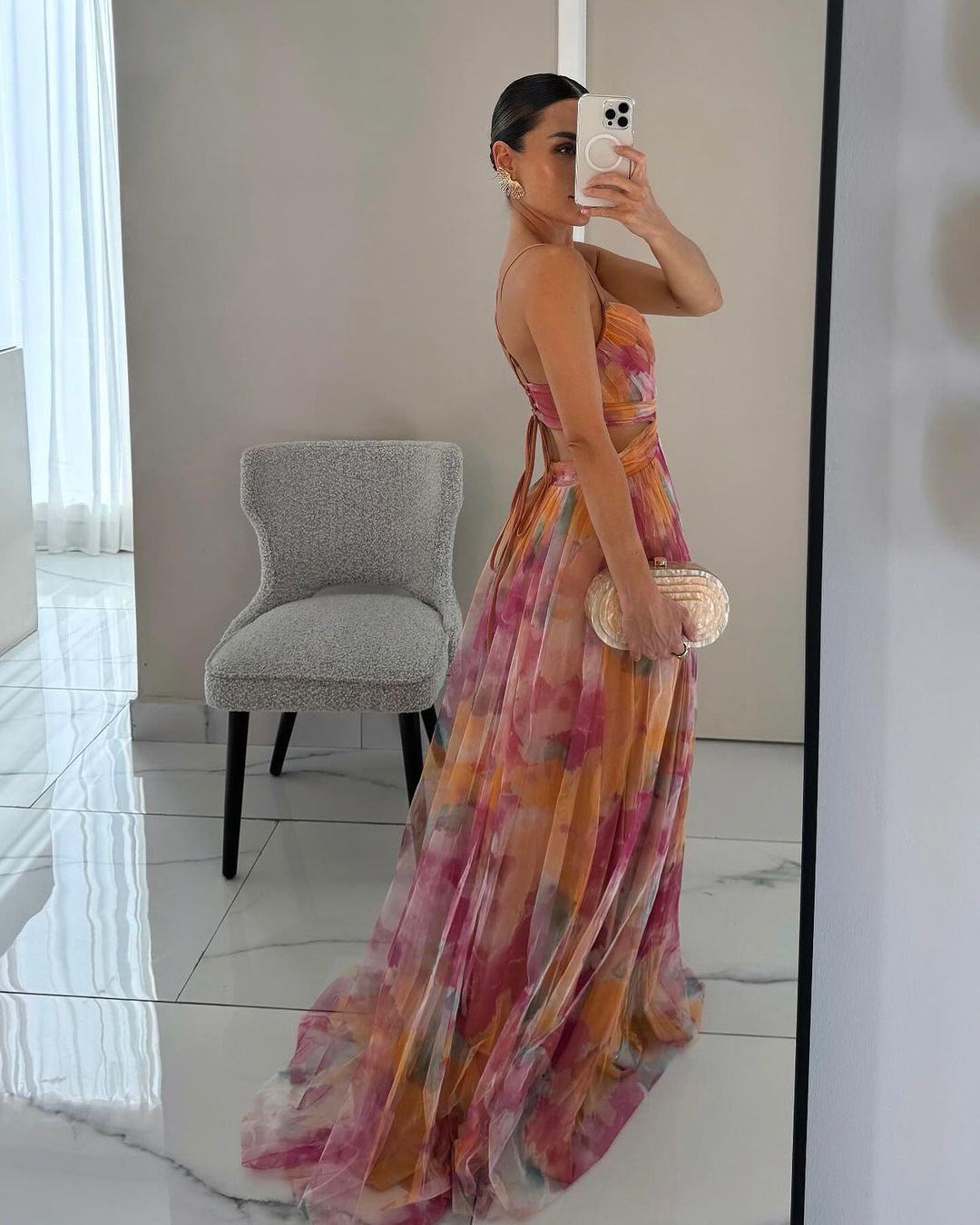 Eva | Unvergessliches Maxi-Kleid mit Blumenmuster