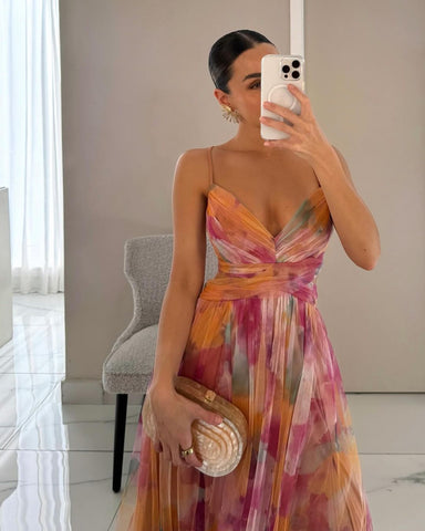 Eva | Unvergessliches Maxi-Kleid mit Blumenmuster