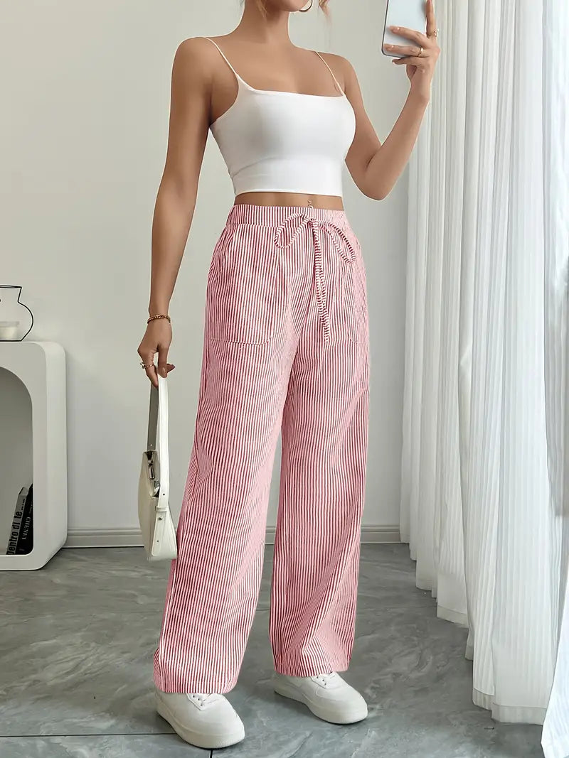 Charry | Elegante gestreifte Hose mit Taschen
