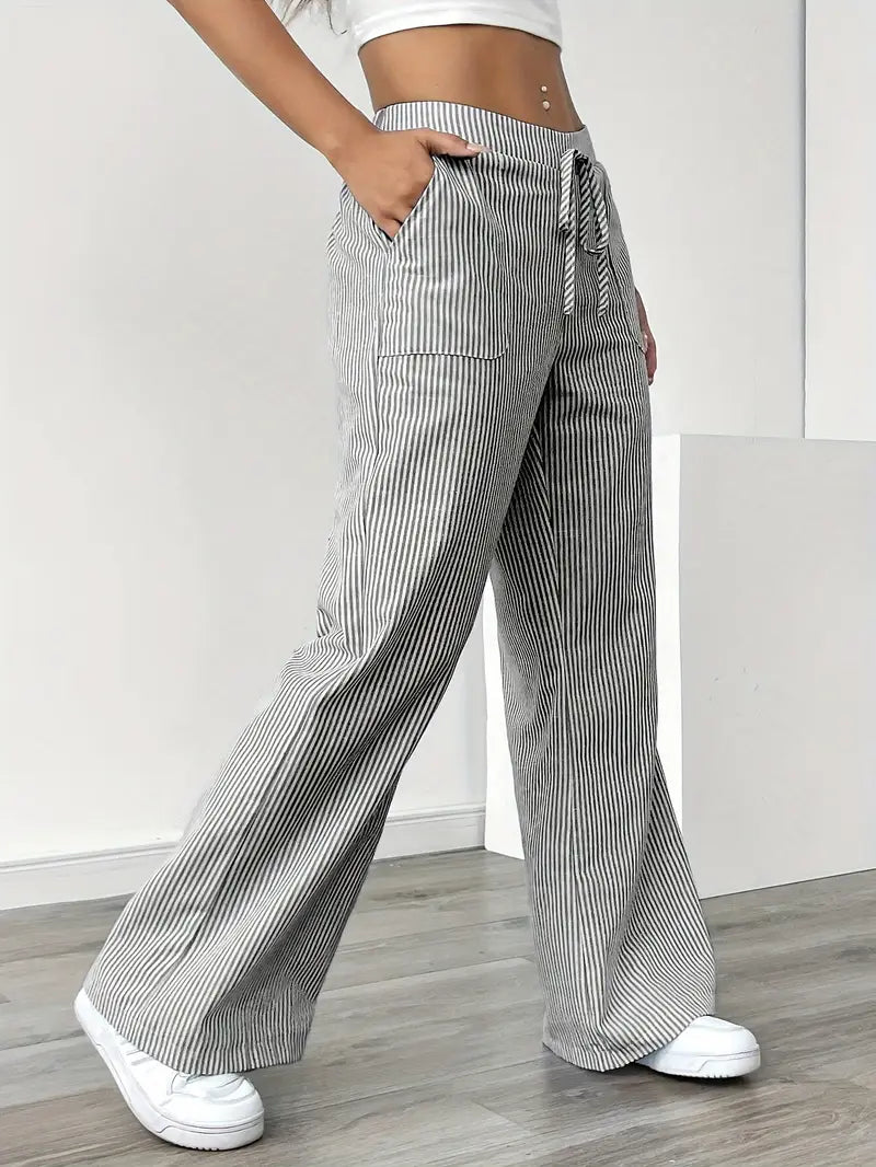 Charry | Elegante gestreifte Hose mit Taschen