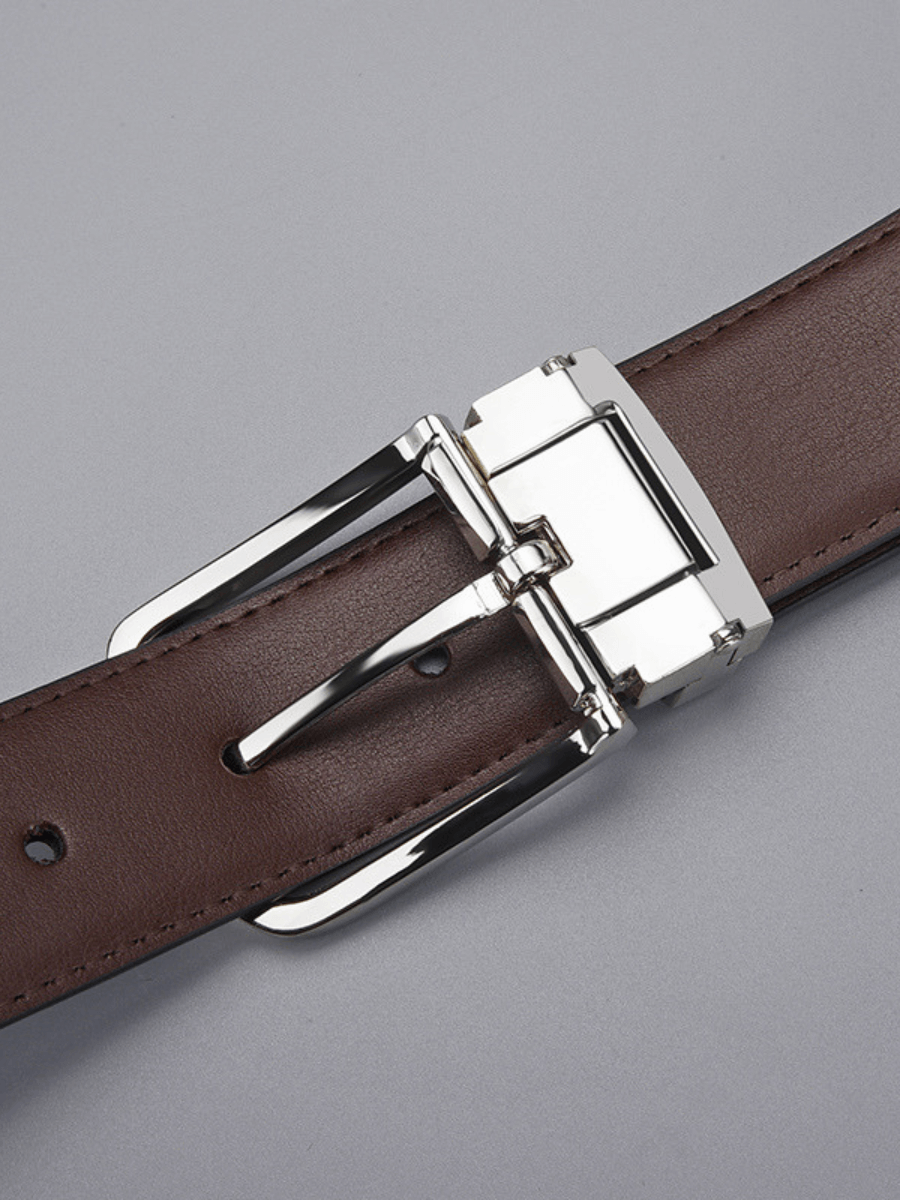 Echtleder-Gürtel mit Dornschließe