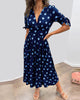 Millie | Kleid mit Punkten und tiefem V-Ausschnitt