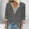 Darlene | Boho-Bluse mit floralen Motiven und langen Ärmeln