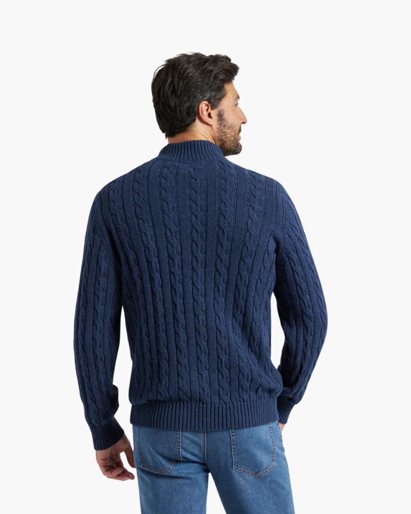 Vaugn | Pullover mit halbem Reißverschluss