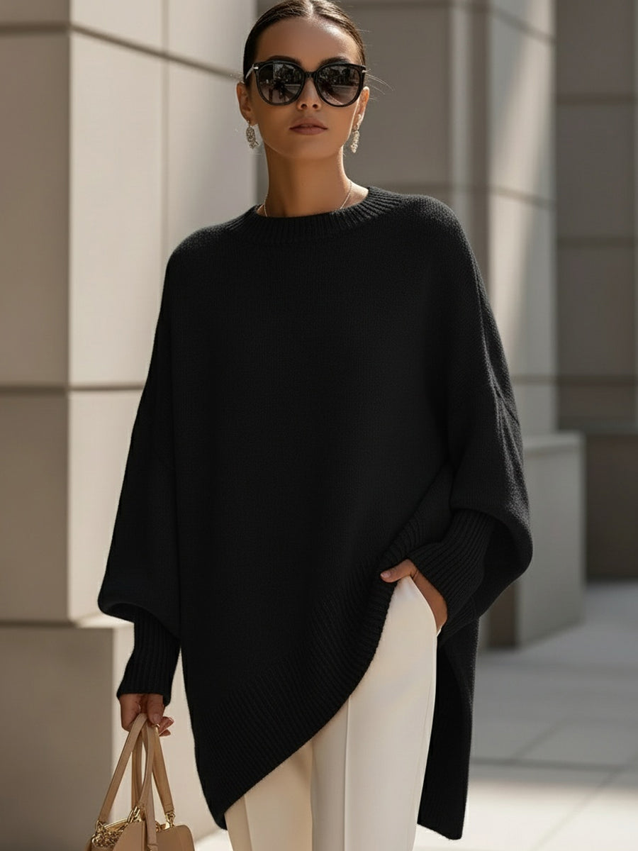 Ashlynn | Übergroßer Poncho-Pullover