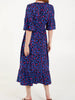 Ares | Faltenkleid mit Leopardenmuster