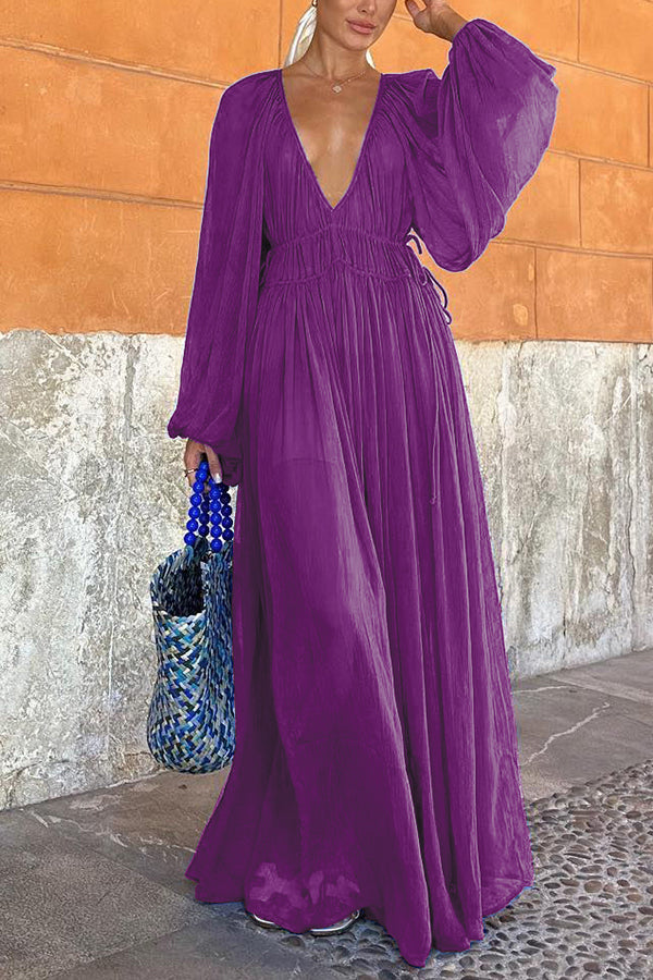 Mirella | Luftiges Chiffon-Maxikleid