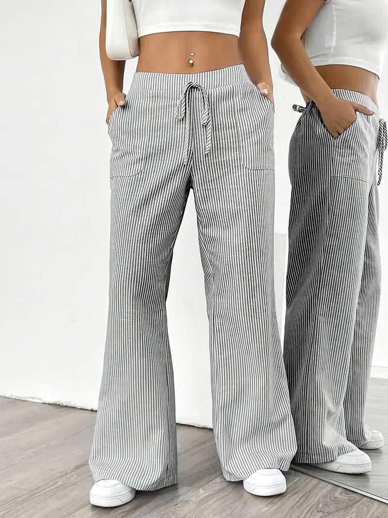 Charry | Elegante gestreifte Hose mit Taschen