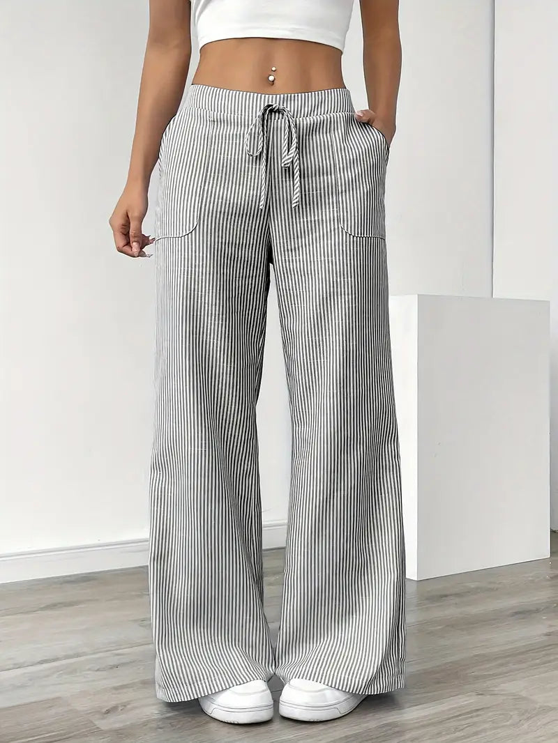 Charry | Elegante gestreifte Hose mit Taschen