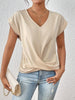 Cleo | Charmantes lässiges T-Shirt mit Herzausschnitt