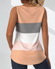 Cedra | Gestreiftes Tanktop mit Knöpfen