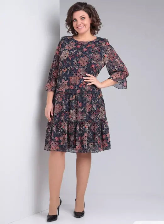 Roniesh | Neue Frühlingskleid mit Print für Damen