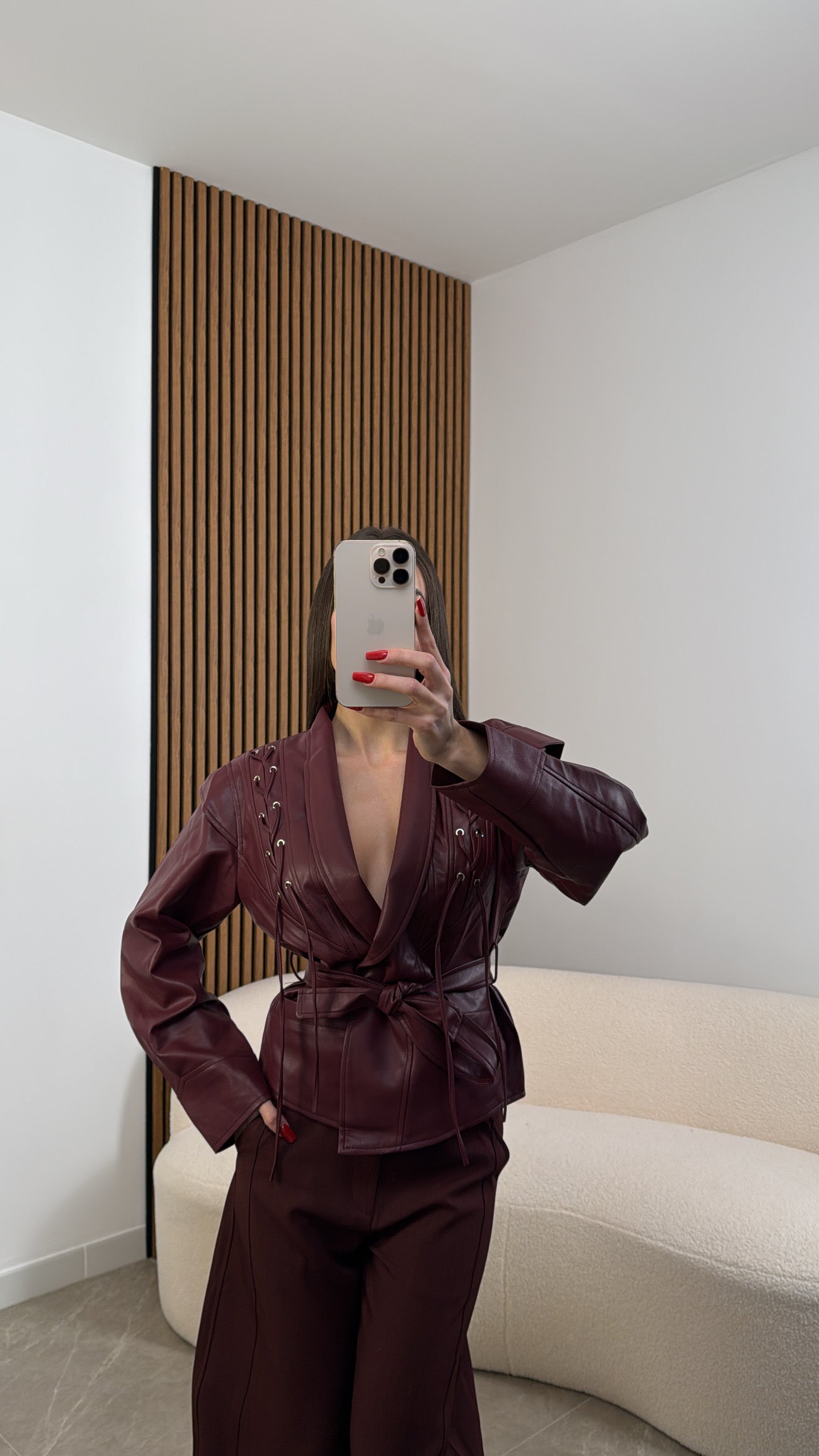 Elegante Kurzjacke | Japan-Jacke aus Eco-Leder