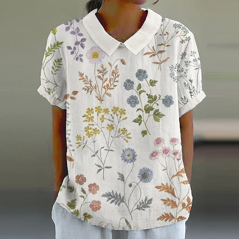 Paula | Lässige Bluse mit Blumenmuster
