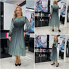 Asherim | Luxus-Chiffonkleid mit Farbverlauf und Kristallverzierung