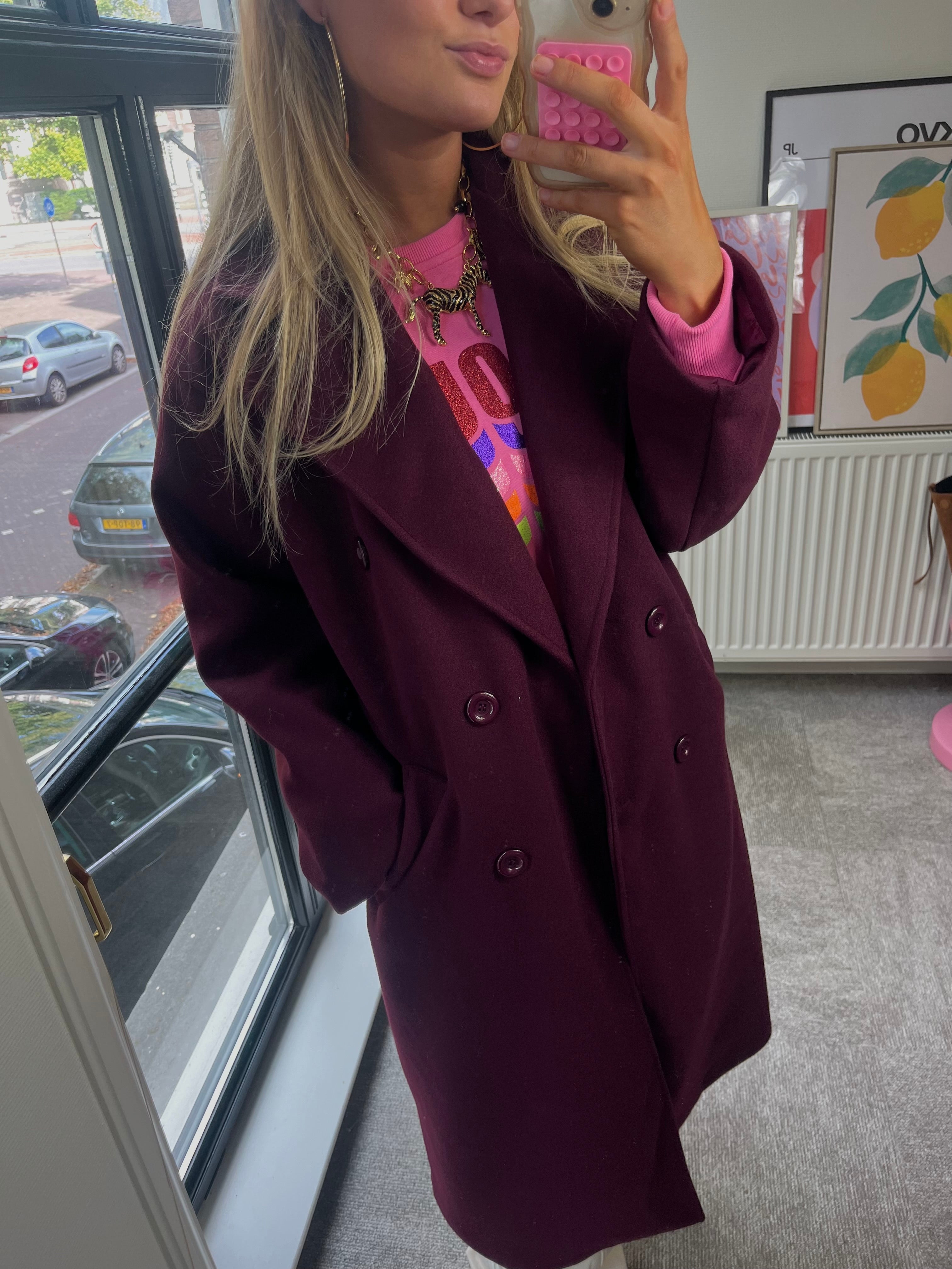 Maggie | ELIN MANTELJAS | BURGUNDY