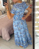 Tate | Kleid mit Blumenmuster und V-Ausschnitt