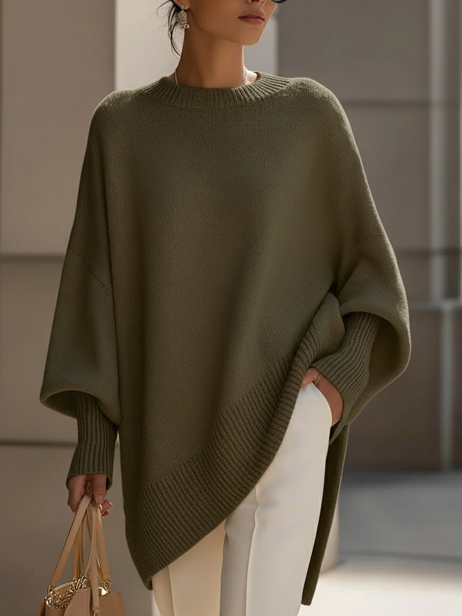 Ashlynn | Übergroßer Poncho-Pullover