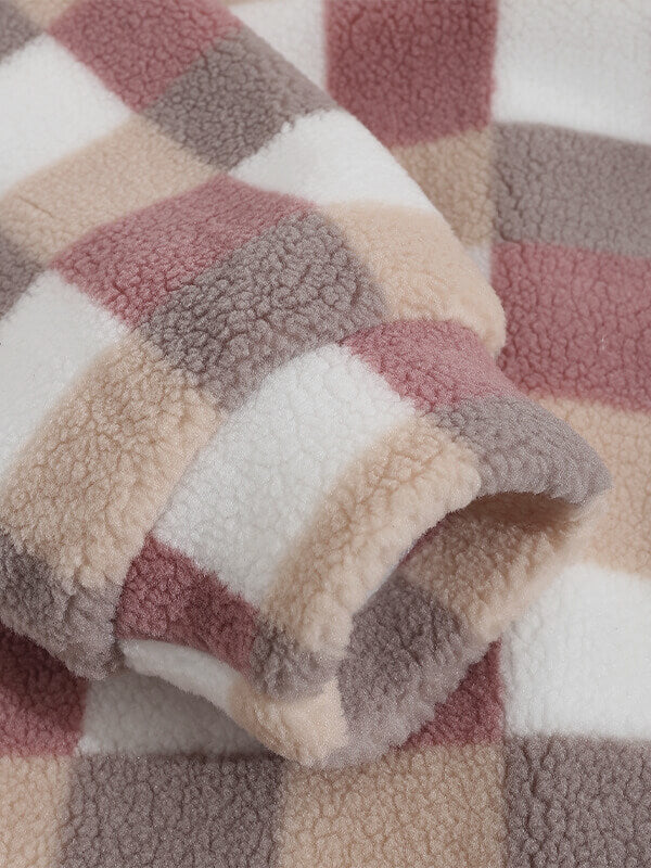 Derek | Flauschige karierte Jacke