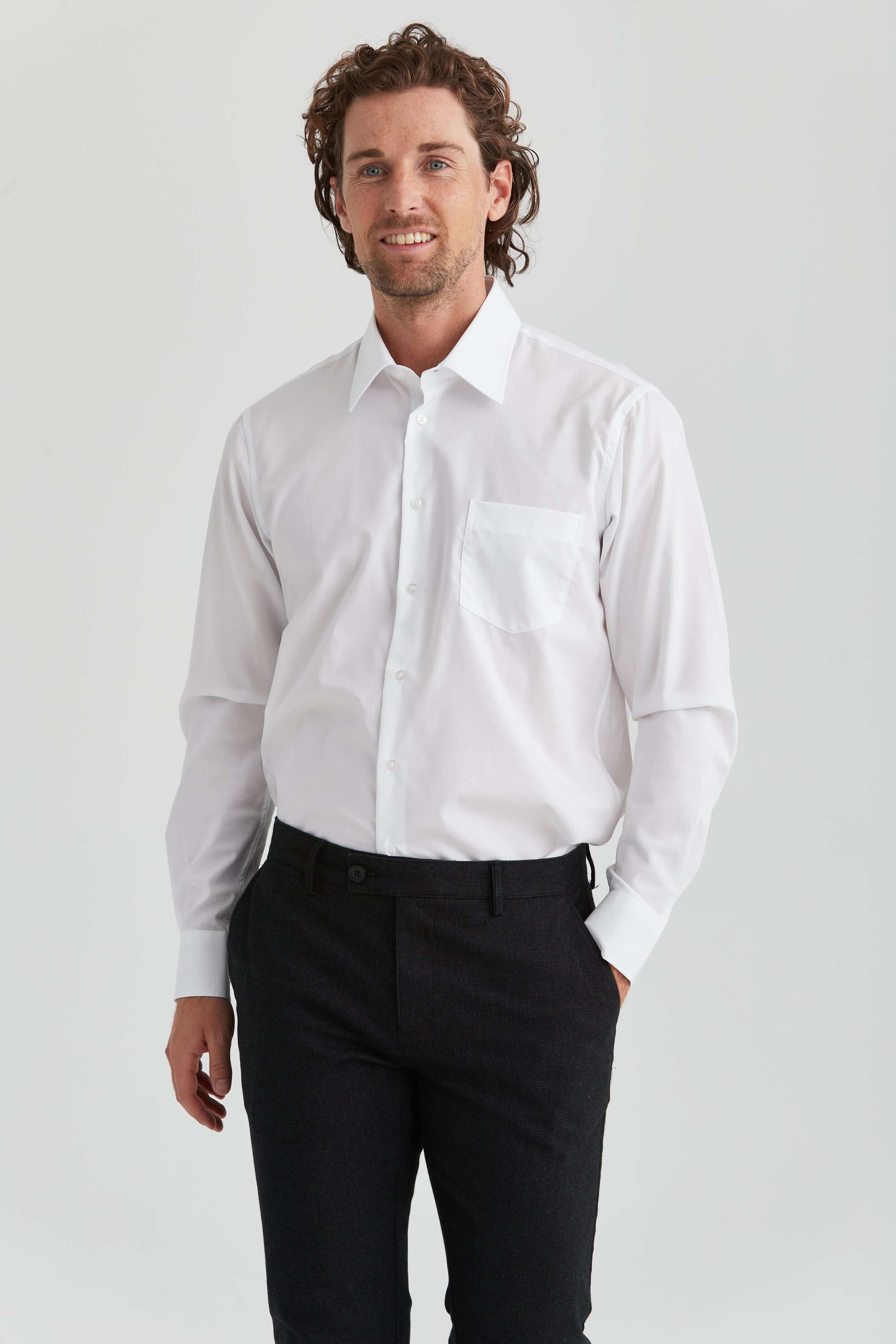 Jonas | Weißes Hemd Non-Iron - Perfektes Business Hemd für Fashion Men