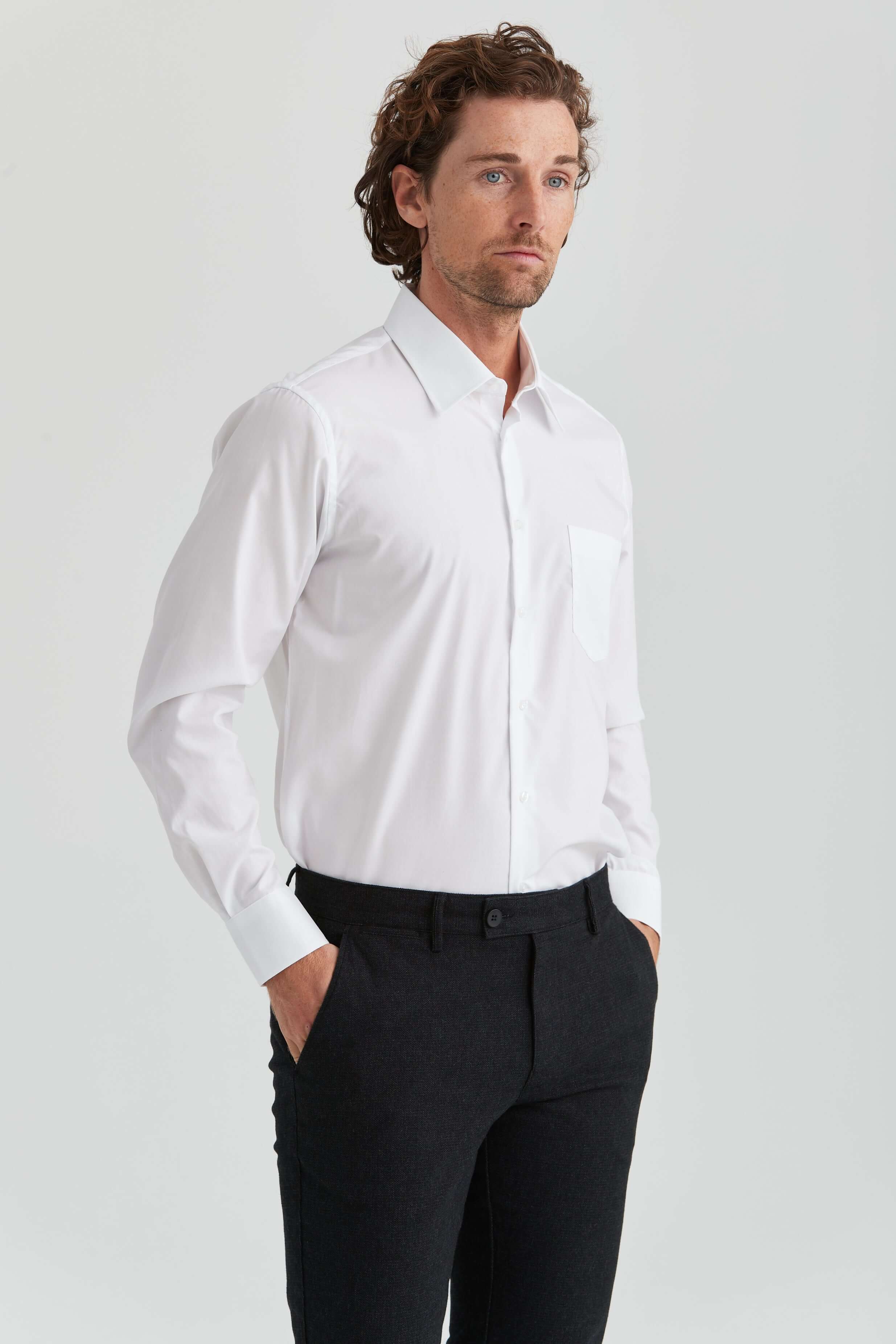 Jonas | Weißes Hemd Non-Iron - Perfektes Business Hemd für Fashion Men