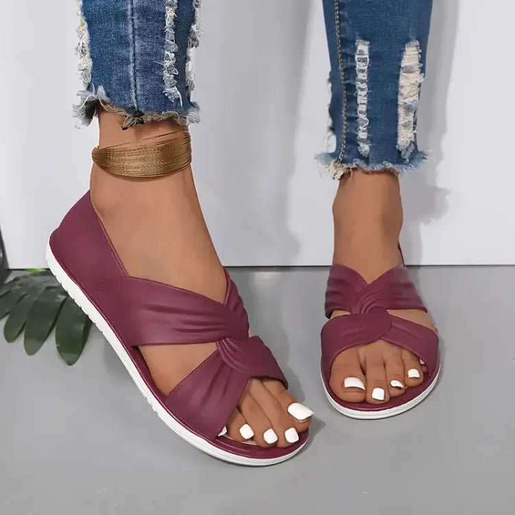 Mira | Bequeme Damen-Orthopädische Slipper-Sandalen mit Schleife