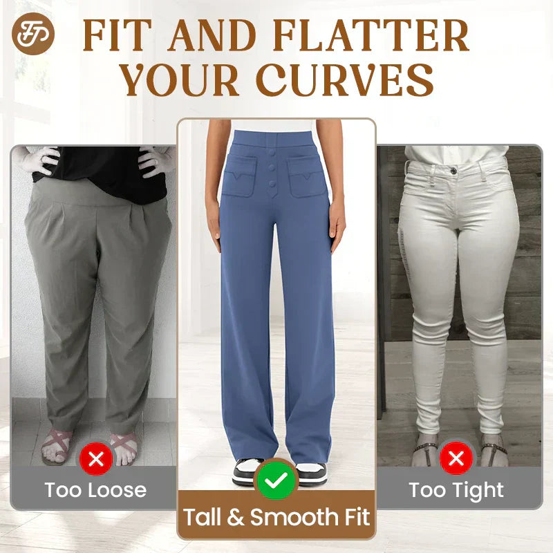 Aurura | Bequeme Stretchhose mit hoher Taille für Damen