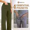 Aurura | Bequeme Stretchhose mit hoher Taille für Damen