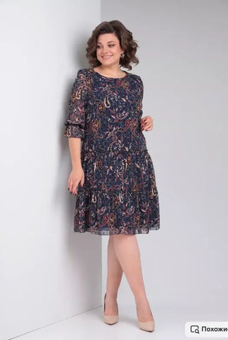 Roniesh | Neue Frühlingskleid mit Print für Damen