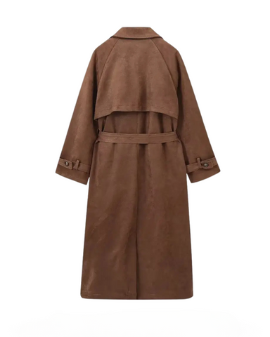 Zaria | Banbury Wildleder Trenchcoat