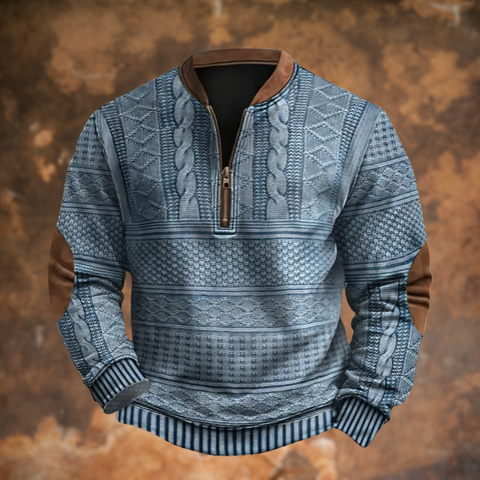 Jacob | Anton Strickpullover mit Reißverschlussdetail
