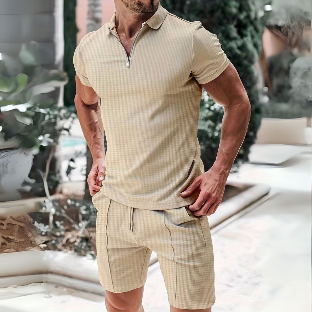 Persephone | Herren Zweiteiler Sommer Set Muskel Shirt mit Shorts